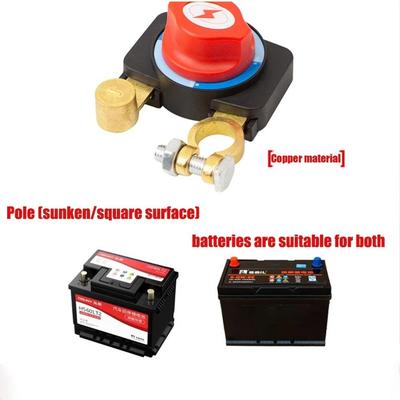 Waterproof Battery Disconnect Switch Manual Operation 12v-24v Power-Off Switch Negative Switch Copper