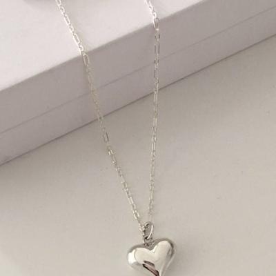 (Silver925) Bumble Love Necklace 92.5 Silver Silver Necklace Couple Necklace Women's Necklace