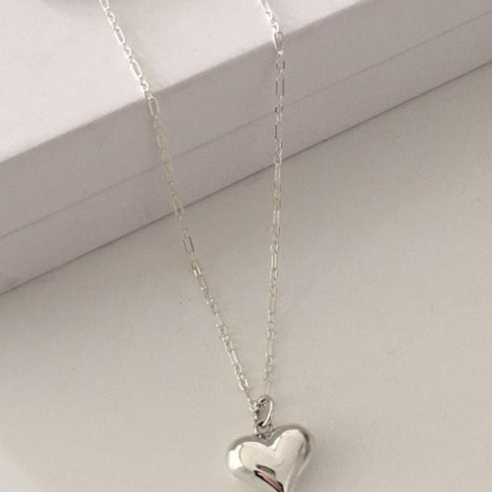 (Silver925) Bumble Love Necklace 92.5 Silver Silver Necklace Couple Necklace Women's Necklace