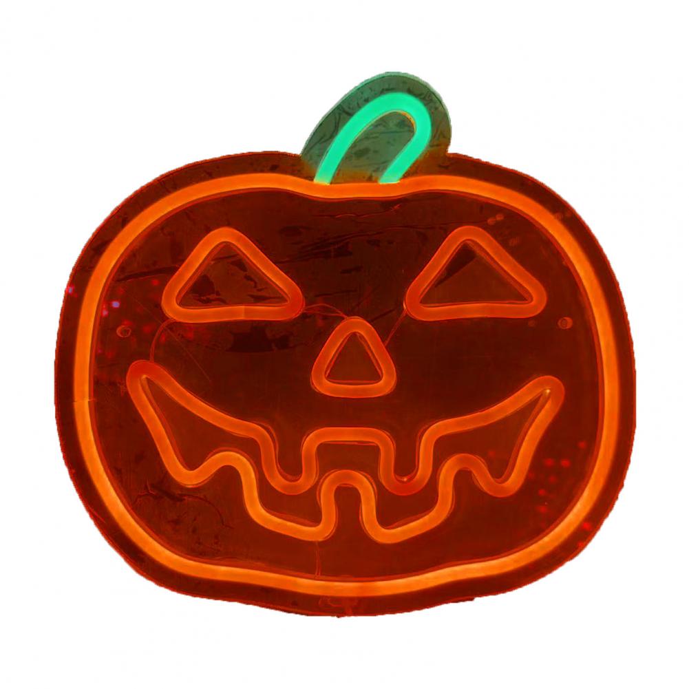 

Настенный светильник в виде тыквы на Хэллоуин, неоновая вывеска в виде тыквы на Хэллоуин, акриловый светодиодный настенный декор для спальни, детской комнаты, бара, вечеринки для комнаты тыква