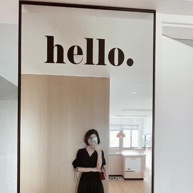 Children's Room Wall Doors Windows Wall Decoration Hello Letters Wallpaper Decoration Stickers Waterproof Living Room Home Decor