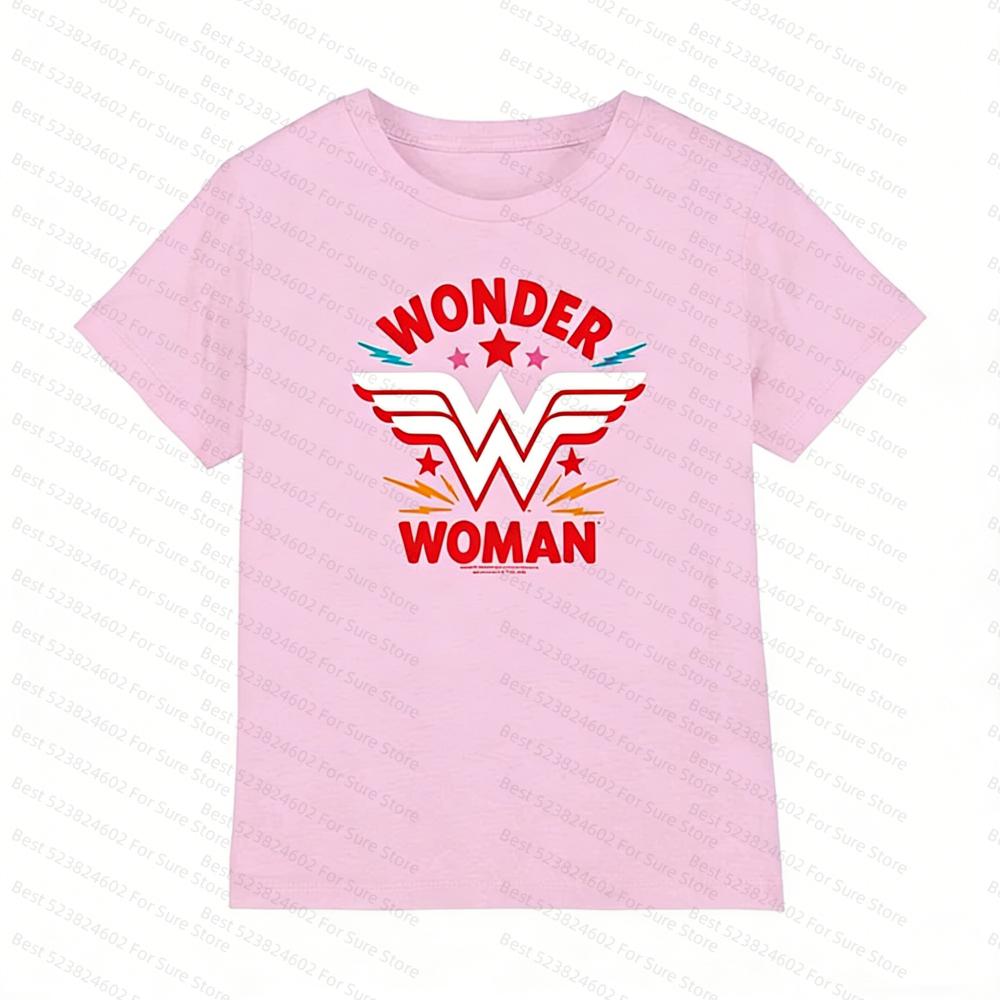 Wonder Women Kids TShirt Classic Comic Book Short Sleeve Cotton Tee for Shirts Women Tshirts Comfortable and Versatile Tops