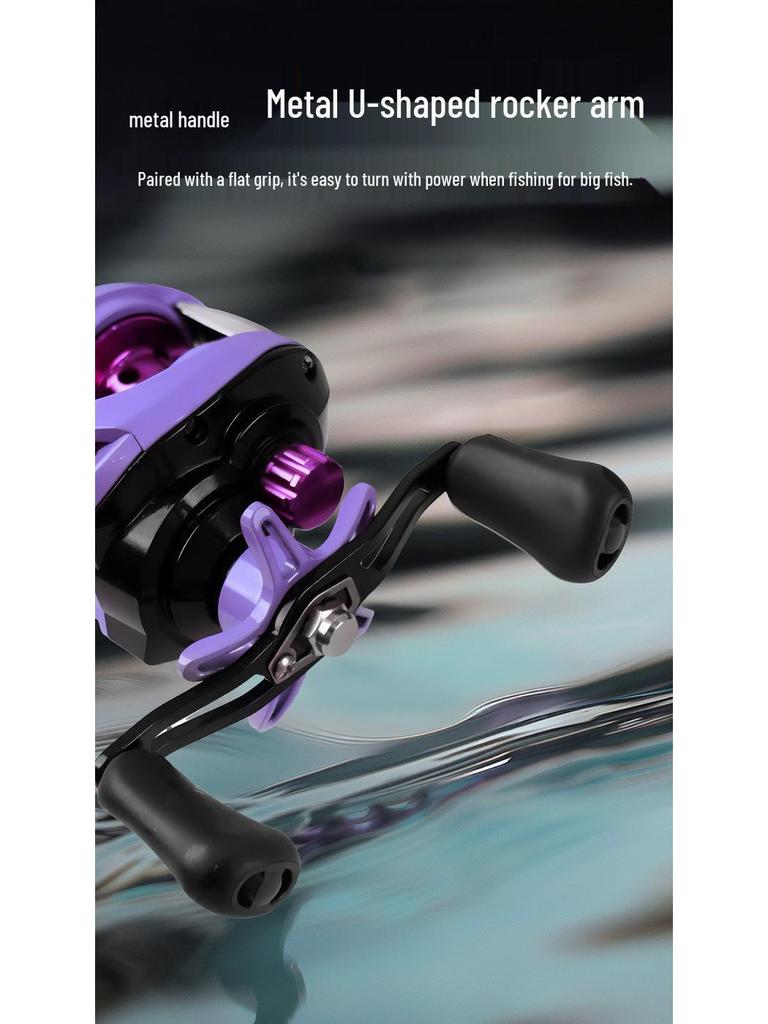 All-Metal Baitcasting Micro Lure Reel: Long Cast, Anti-Backlash, Ceramic Guide, Metal Handle.