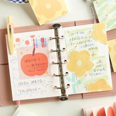 2book Cute Mini High Beauty Memo Paper Non Adhesive Convenience Sticker Notebook Memo Material Book