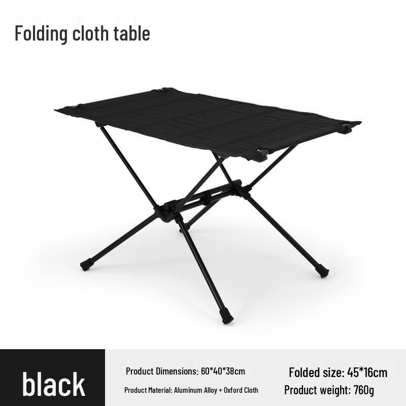 

Ultra-Light Aluminum Folding Table for Camping, Picnics, BBQs, and Fishing чорний