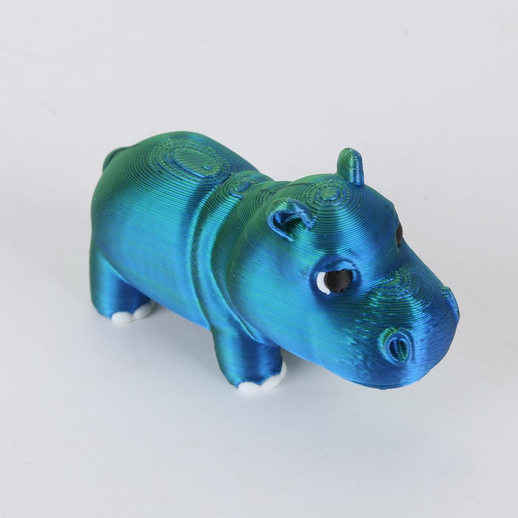 3D-gedrucktes unerreichbares Nilpferd-Spielzeug, Nilpferd-Ornamente, 3D-gedruckte Nilpferd-Spielzeug-Dekoration, Stressabbau, bewegliches Nilpferd
