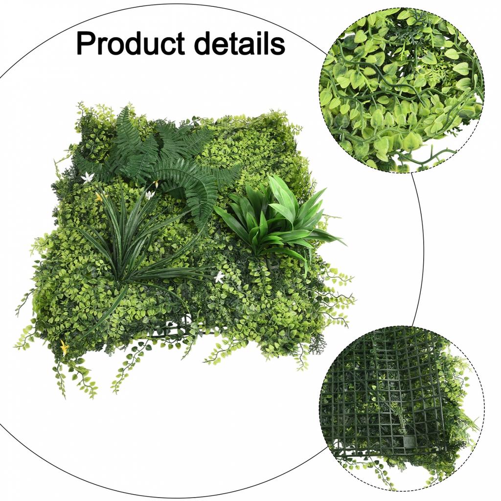 Artificial Plant Wall Panels UV Realistic Flower Panels