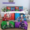 Darling in the Franxx Gemustertes Kissenbezug & Bettbezug Set 3-teilige Anime Bettwäsche Dekoration Tolles Geschenk für Fans YUN6516