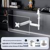 Laptop Stand with Adjustable Monitor Arm for Single/Dual Screens - Rotating and Lifting Functionality 