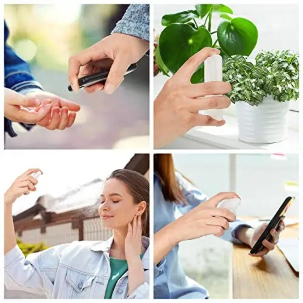 4/8 PCS Slim 20ml Spray Bottles Credit Card Size Refillable Mist Sprayers for Perfume Toner Insect Repellent Outdoor Travel