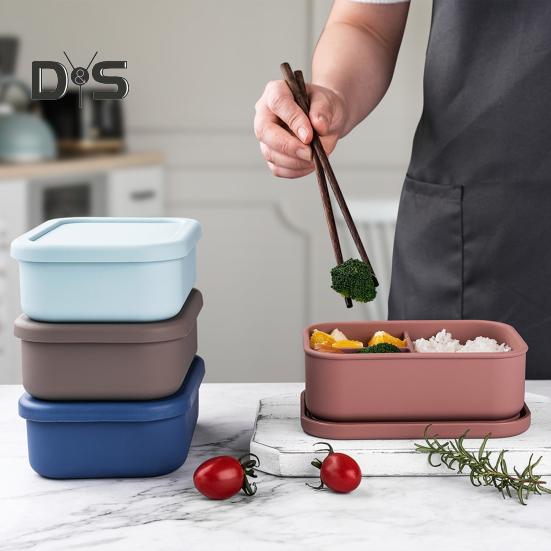 Bento Box Easy To Carry Not Easily Deformed Food Grade Single Layer Multifunctional Lunch Container for Camping