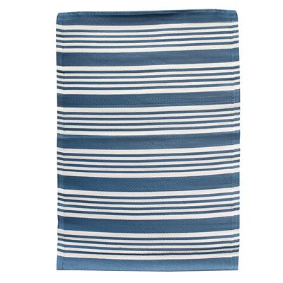 [R2505] - Indoor Outdoor Rug 'Boho' Blue - 180x120 Cm