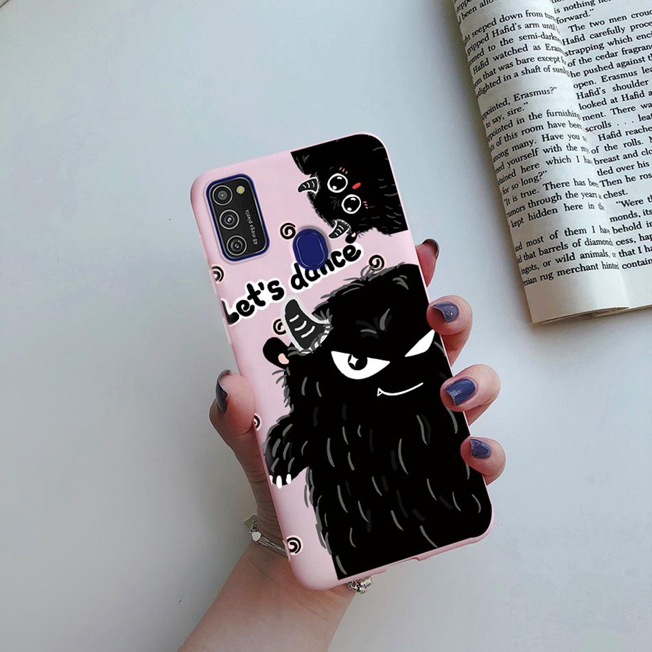 Cute Cartoon Case For Samsung Galaxy M51 M31 M21 M31S M21S M30S Case Candy Colorful Anime Painting TPU Silicone Cover Case Funda