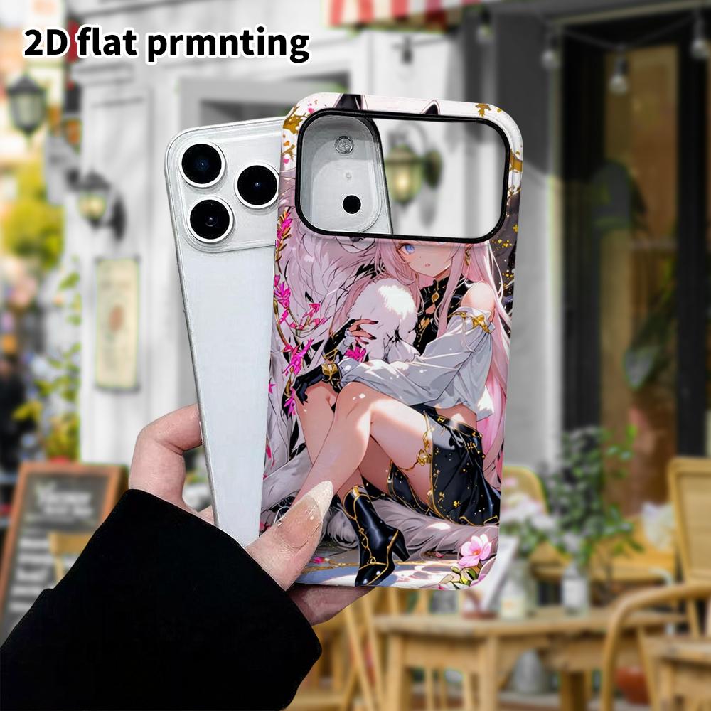 Phone Case: 2D Flat Design Suitable for iPhone 18, 17, 16, 15, 14, 13 Pro Film Protective Case, Couple Style, 2D Anime, Christmas and Halloween Gift