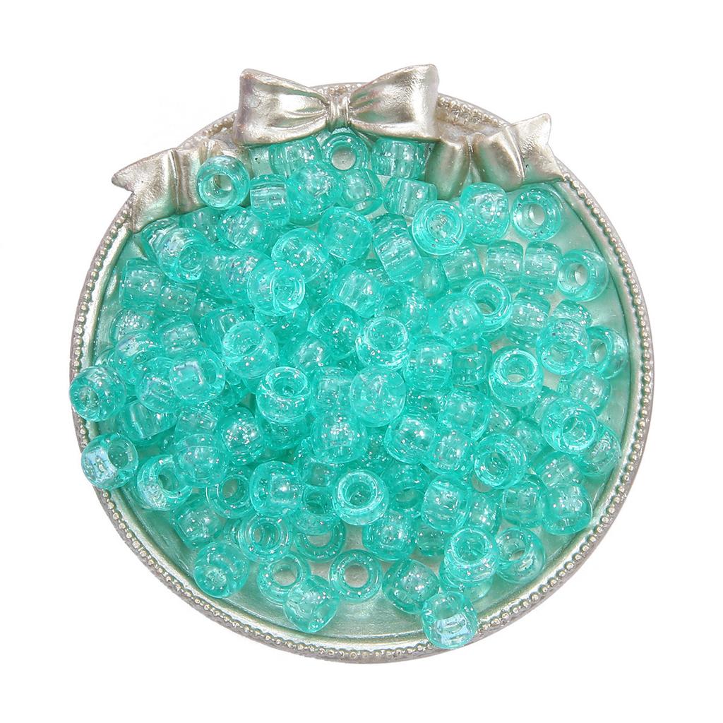 Handmade Bracelet Beads Acrylic Large Hole Barrel Beads Pony Beads Weaving Handmade Diy Bracelet Plastic Beads Jewelry Accessories Beads Loose Beads