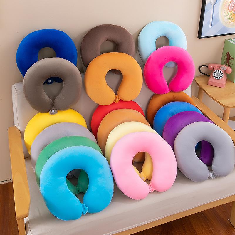 

Customizable U-shaped Travel Neck Pillow - Cervical Support for Airplanes, Nap Headrest, and Portable Backrest.