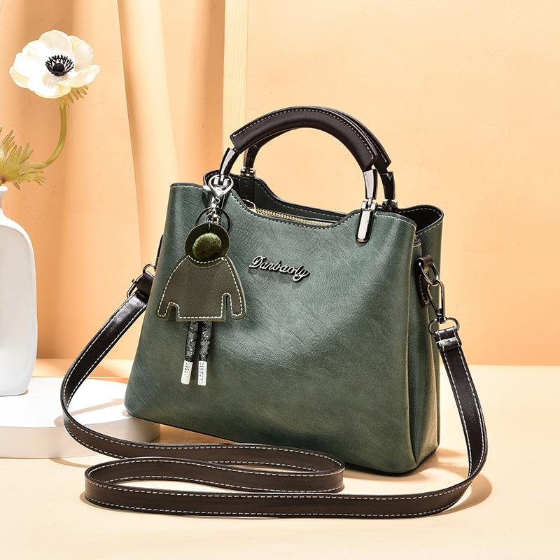 

Fashion women s bags in the mother bag high sense atmosphere versatile shoulder messenger bag large capacity handbag tide зелений
