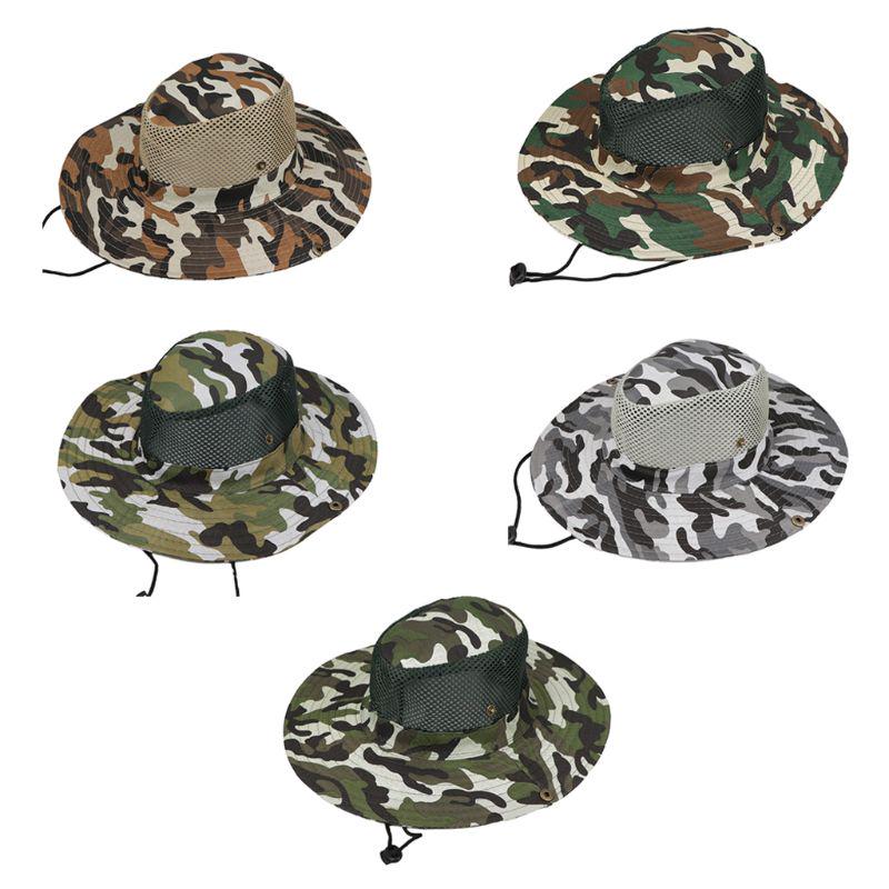 Men Women Breathable Mesh Floppy Bucket 
