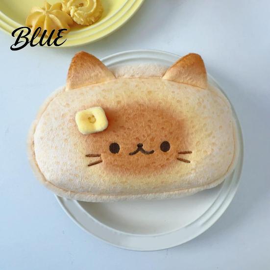 Adorable School Supplies Pouch Siamese Cat Plush Pencil Case Large Capacity Fluffy Pen