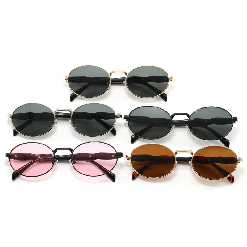 Retro Oval Frame Sunglasses: European & American Hip Hop Style with UV Protection for Men & Women