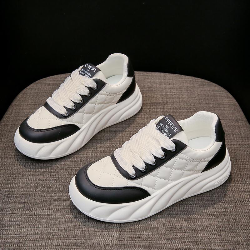 

Женская вулканизированная обувь, новая летняя дышащая обувь, кроссовки для прогулок на плоской подошве, женская повседневная белая обувь, женские кроссовки 35 чёрный