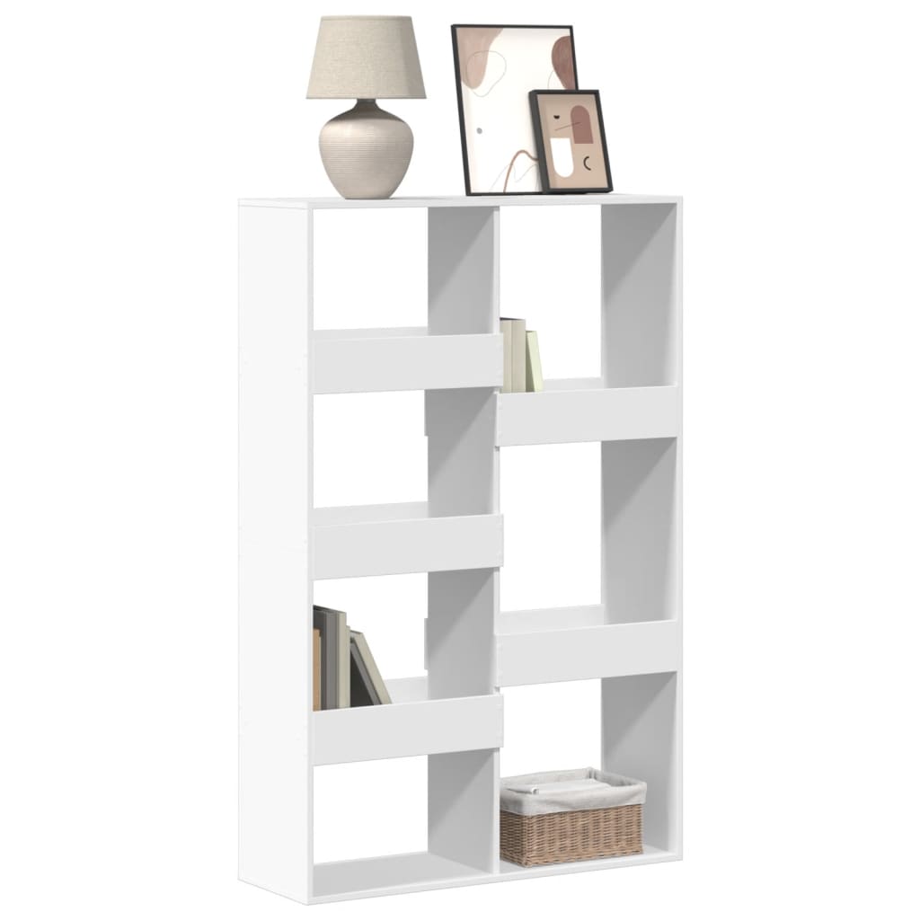 White Bookshelf 100 x 33 x 155.5 cm Engineered Wood