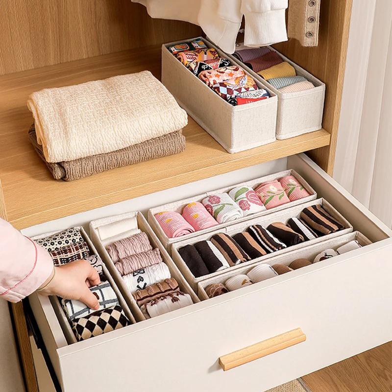 Drawer Wardrobe Storage Organizers Cabinet Drawer Clothes Storage Box For T-Shirts Jeans Underwear Pants Organizer Box