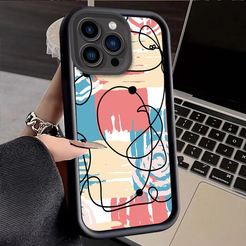 Graffiti Printed Fashion Case Flexible Soft Silicone TPU Shell Full Back Cover for Xiaomi Redmi Samsung Infinix