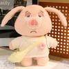 Stuffed Plush Pig Animal With Removable Clothes Bendable Ears Soft Gift Toy