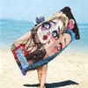 Personalized "Jinx: Power Dark" Beach Towel Microfiber Beach Towel Thin Absorbent for Beach Swimming Yoga Bath Sports. 0910245