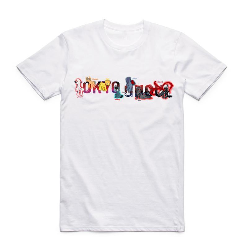 2019 New Fashion Men Print Tokyo Ghoul Anime T-shirt O-Neck Short Sleeves Summer Japanese Manga Ken Kaneki Cool Top Tee T Shirt