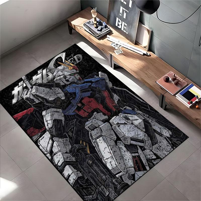 Robot Anime Design Carpet suitable as a non-slip mat for the living room or bedroom sofa