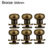 10pcs Round Cloth Button Brass Nail Leather Craft Clothes/Bag/Shoes Garment Rivets Monk Head Screws