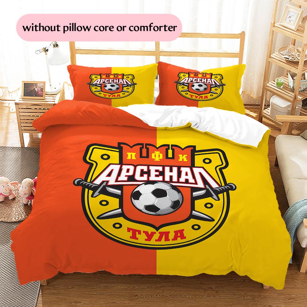 Arsenal Tula Pattern Bedding Quilt Set Home Decoration Gift (1 * duvet cover + 2 * pillowcase without core).xwn
