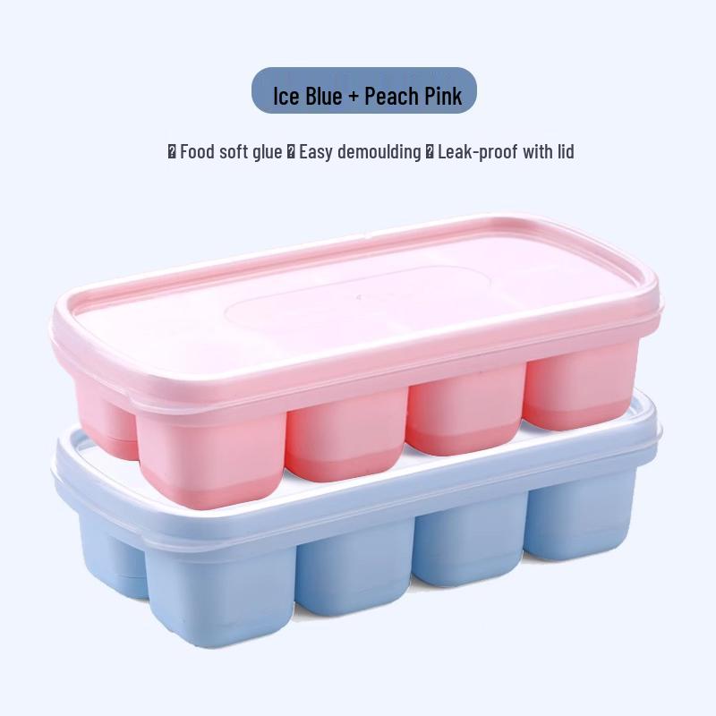 Food-Grade Silicone Ice Cube Tray for Home Use – DIY Quick-Freezing Ice Mold and Yogurt Ice Container