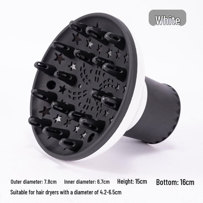 High-Temperature Resistant Silicone Telescopic Wind Cover for Curly Hair - Universal Folding Styler Hair Dryer.