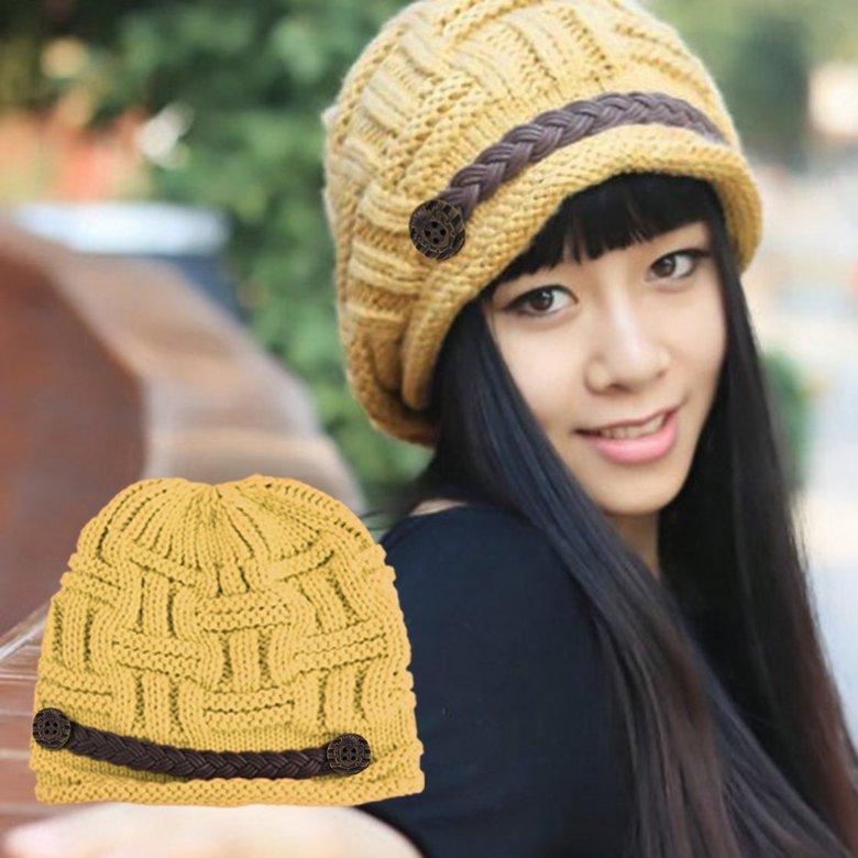 Warm Baggy Beanie Knit Slouch Crochet 