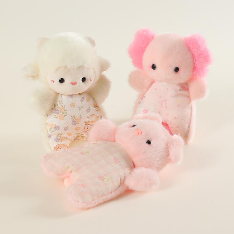 Adorable Animal Bean Bag Soft Plush Toys Corgi Sheep Pig Axolotl Comfortable Plushies Animals Companion Dolls For Gifts