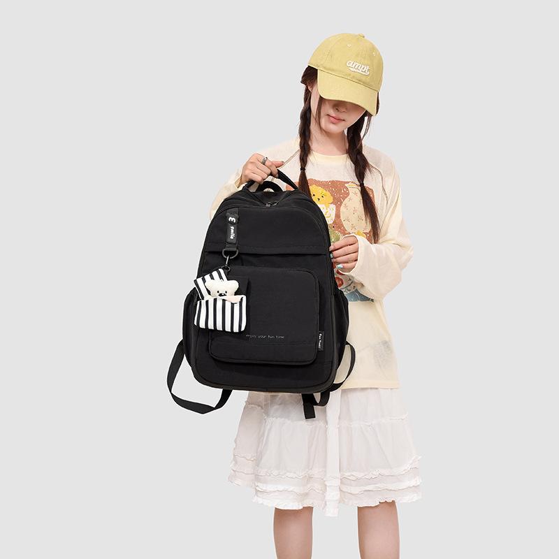 Schoolbag Middle and high school student schoolbag New travel bag Sports backpack Men's and women's lightweight bag Commuter large-capacity backpack