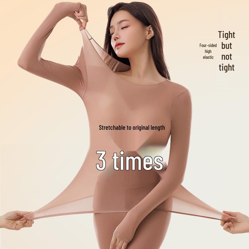 Hyaluronic Acid Thermal Long-Sleeve Trousers: High-Elastic, Skin-Care Base Layer for Women