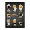 Kitchen Bars Cafe Posters Vintage Coffee Canvas Paintings Nordic Coffee Menu Wall Art Prints Pictures for Living Room Home Decor