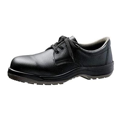 [Midori Anzen] Safety Shoes, JIS Standards, Short Shoes, Regular Work, Wide Toecap, Slip Resistant, Shock Absorption CJ010, Black