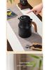 Portable Large Capacity Stainless Steel Tea Stewing Pot with Wooden Handle and Water Separator