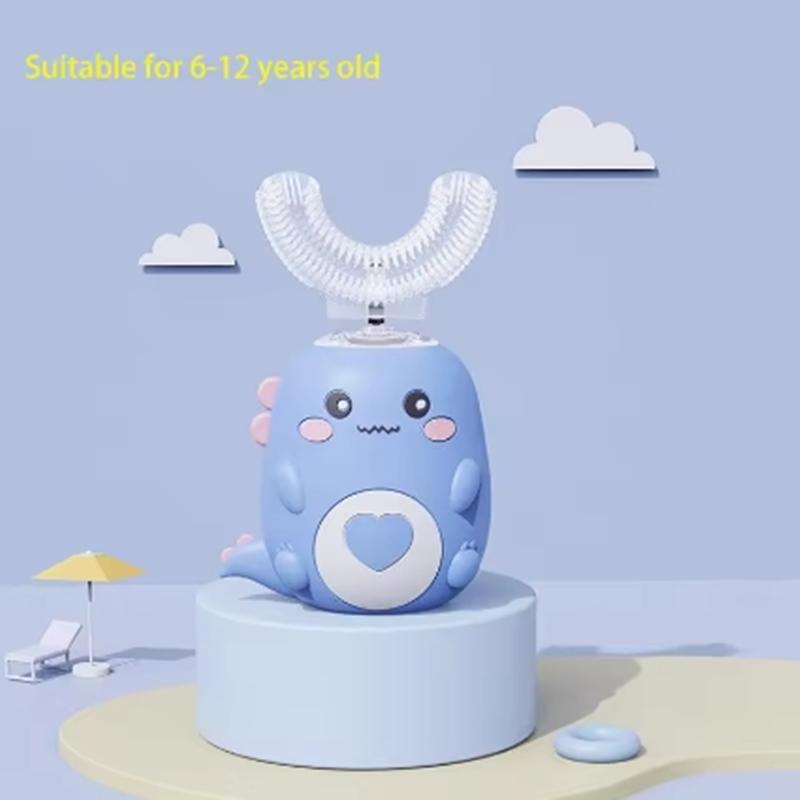 

Children U-shaped Electric Toothbrush 360 Degrees Smart Cartoon Kids Silicone Toothbrush Automatic Rechargeable Sonic Toothbrush