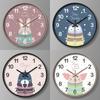 Children's Clock Cartoon Wall Clock Creative Clock Wall Hanging Home Living Room Learning Quartz Clock 30CM