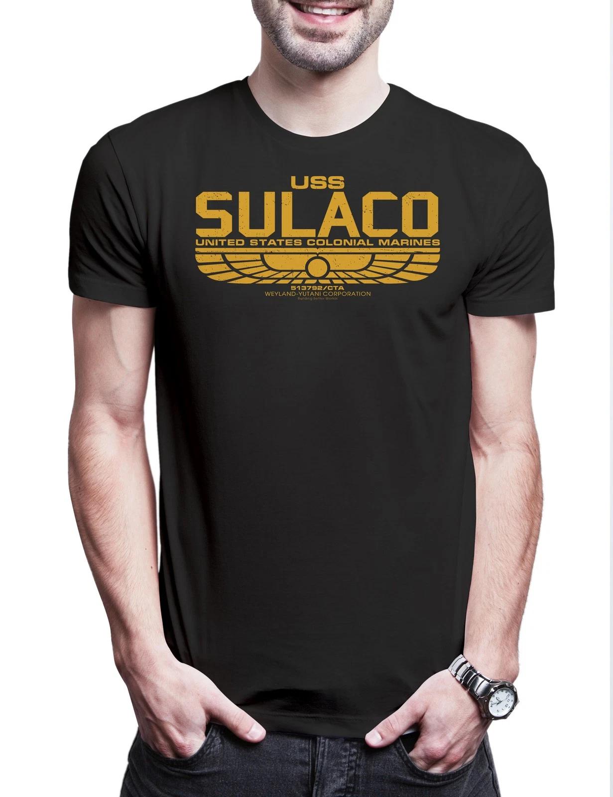 Мужская футболка USS Sulaco I Прометей USCSS Nostromo Чужой Логотип Корпорации Yutani 2XL