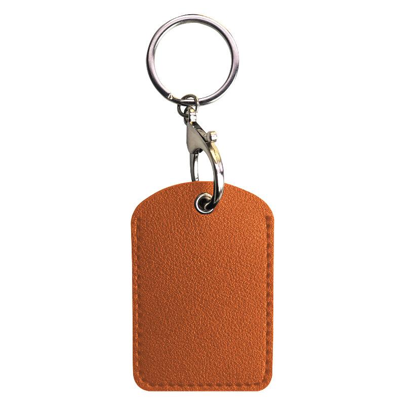 Customized leather water drop small card cover, keychain protective cover, elevator card cover ins community access card cover, customized oem.