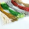 100Pcs/set Polyester Xmas Ball Lanyards Handmade Clothing Tag Rope  Home