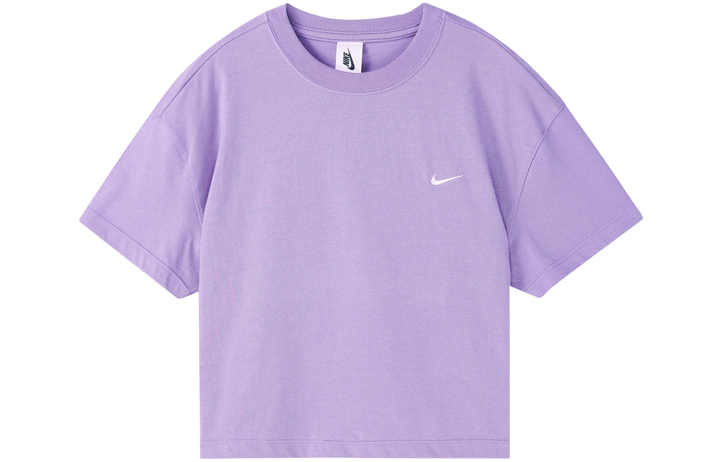 Женская укороченная футболка с логотипом NikeLab, фиолетовая DA0324-563 L