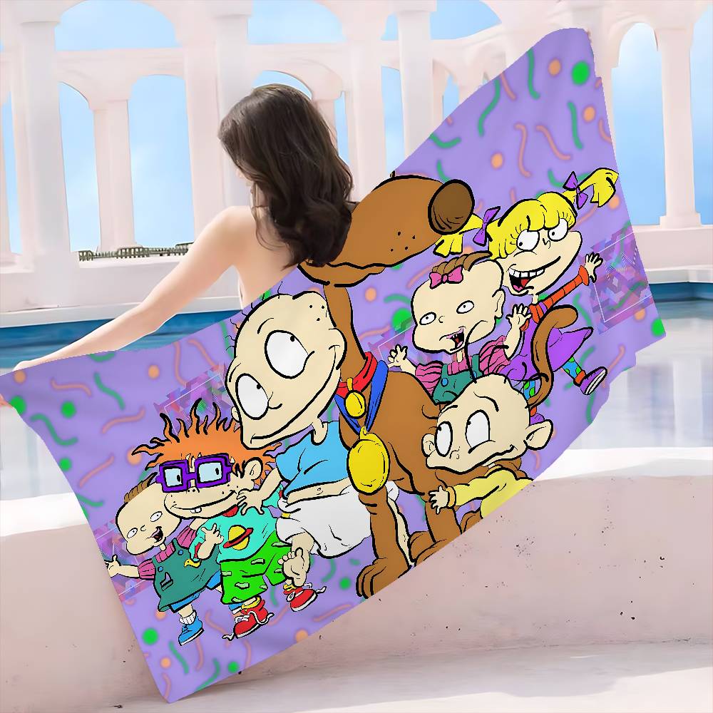 Cartoon R-Rugrat Microfiber Beach Towel Absorbent Quick dry Soft Yoga Swimming Resort Mountain Climbing Towel